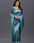 Blue Kanjivaram Silk Saree