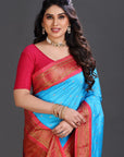 Blue Paithani Silk Saree