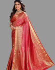 Rani Pink Kanjivaram Silk Saree