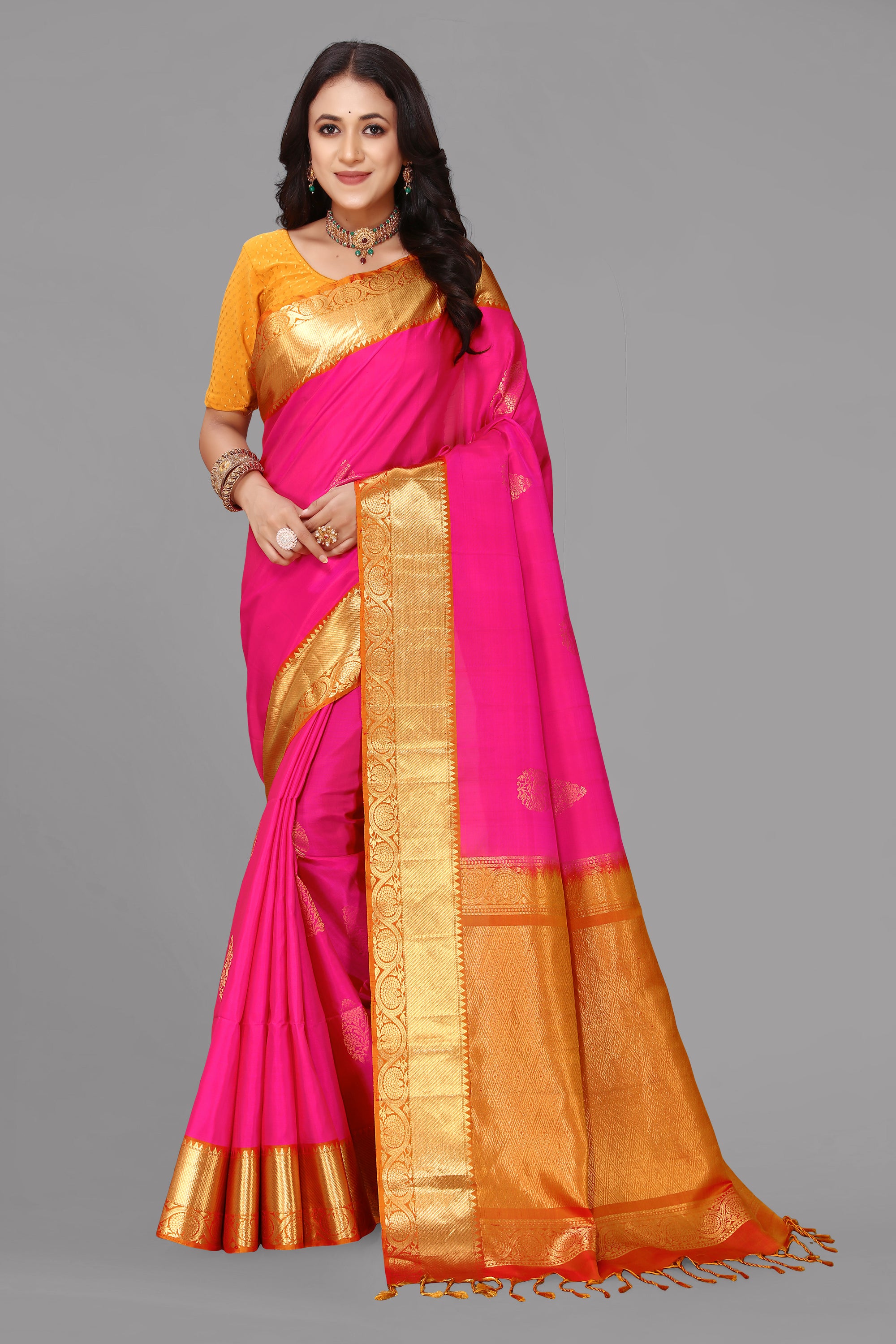 Rani by muster soft silk saree