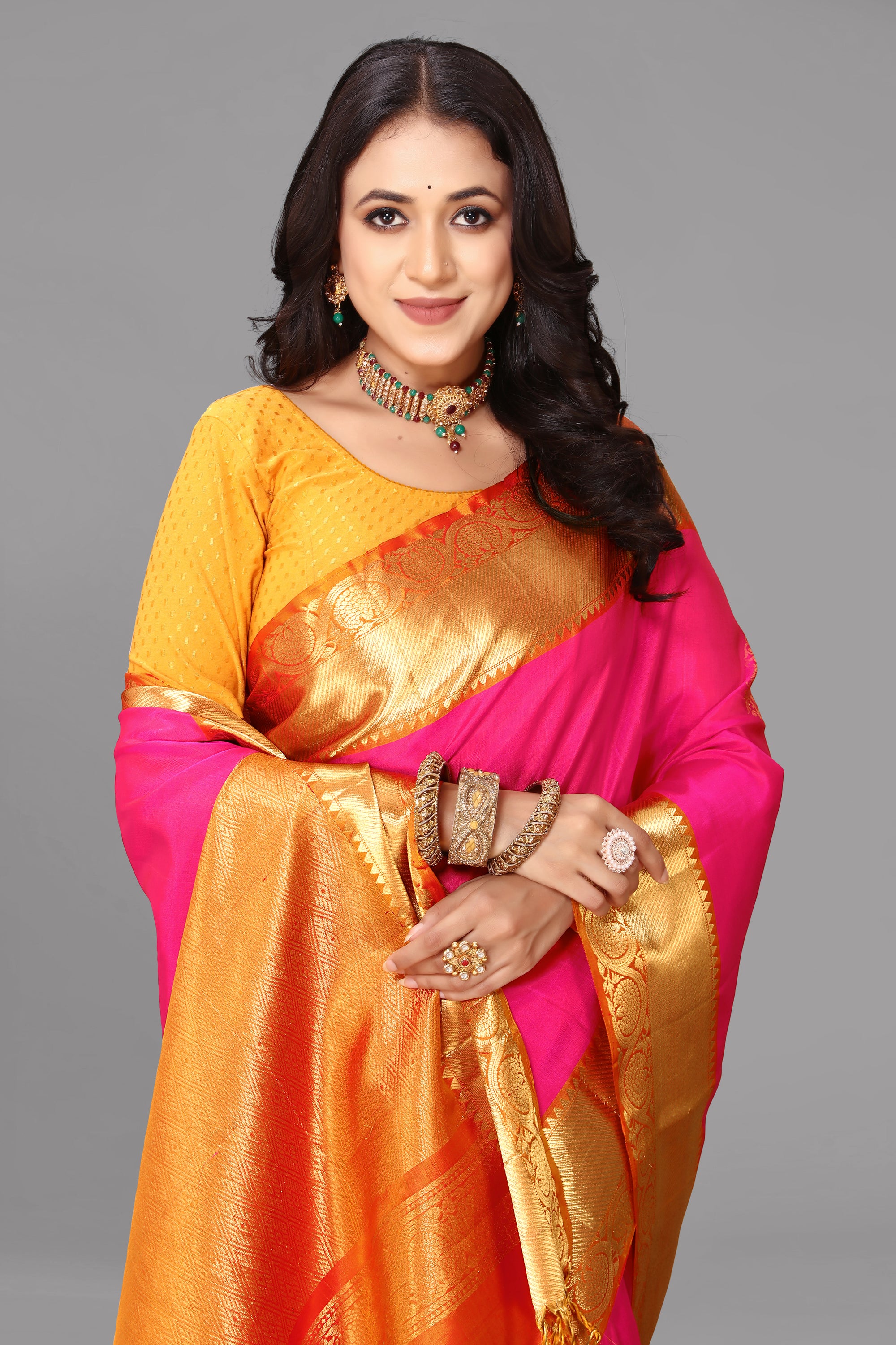 Rani by muster soft silk saree