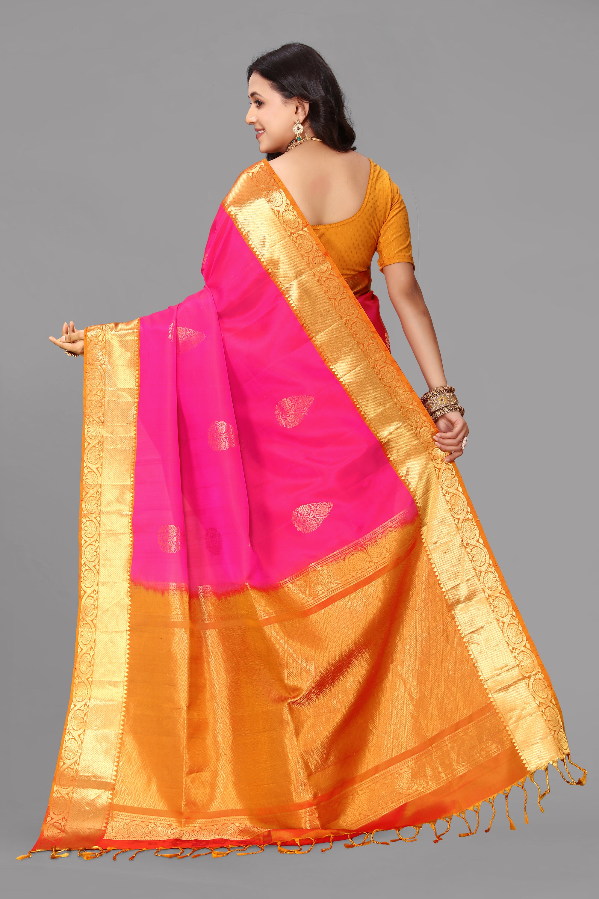 Rani by muster soft silk saree