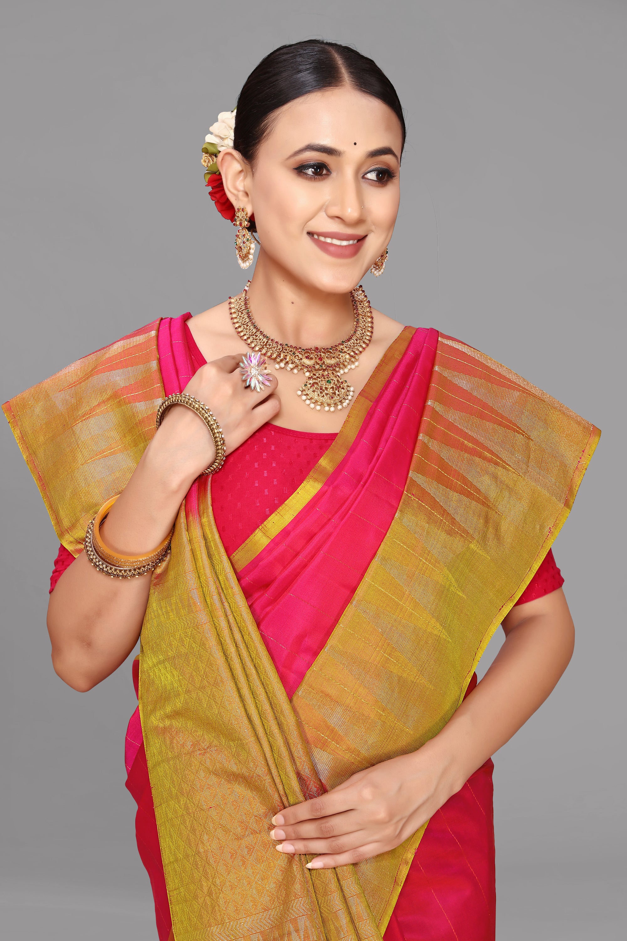 Rani soft silk saree