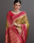 Mehendi Green Soft Tissue Saree
