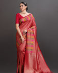 Rani pink Soft Tissue Saree