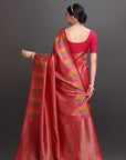 Rani pink Soft Tissue Saree