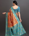 Rust Soft Tissue Saree