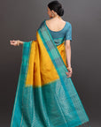 Yellow Soft Kanjivaram Silk Saree