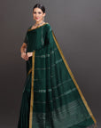 Green Kanjivaram Soft Silk Saree