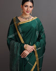 Green Kanjivaram Soft Silk Saree