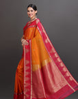 Mango Yellow Kanjivaram Silk Saree