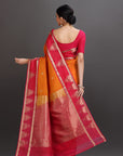 Mango Yellow Kanjivaram Silk Saree