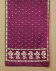 Wine majenta mashru silk banarasi saree