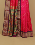 Rani by wine silk paithani saree