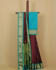 Wine silk paithani saree