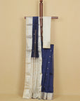 Nevy blue cotton silk chanderi saree