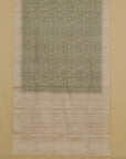 Dusty green semi tussar saree