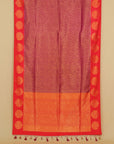 Majenta zari brocket saree
