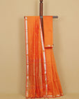 Orange cotton maheshwari saree