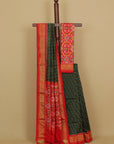 Green silk ikat patola saree