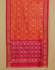 Orange silk ikat patola saree