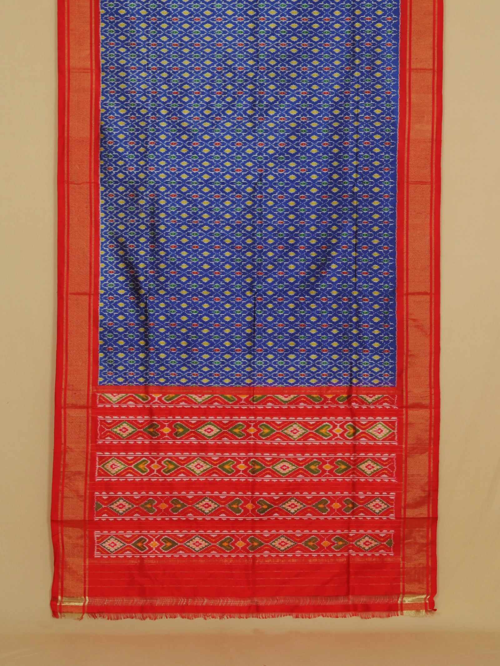 Surajmukhi blue ikat patola saree