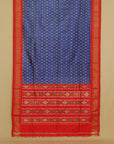 Surajmukhi blue ikat patola saree