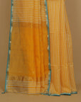 Yellow silk cotton maheshwari saree