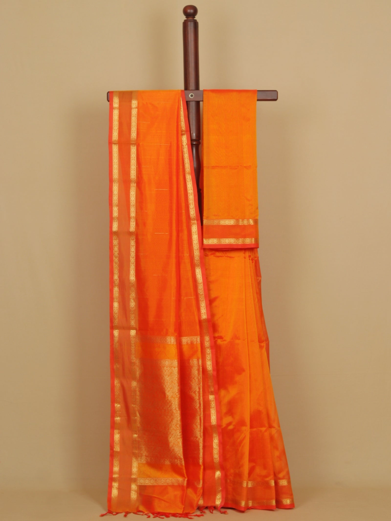 Mango yellow peshwai saree