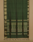 Green peshwai silk saree