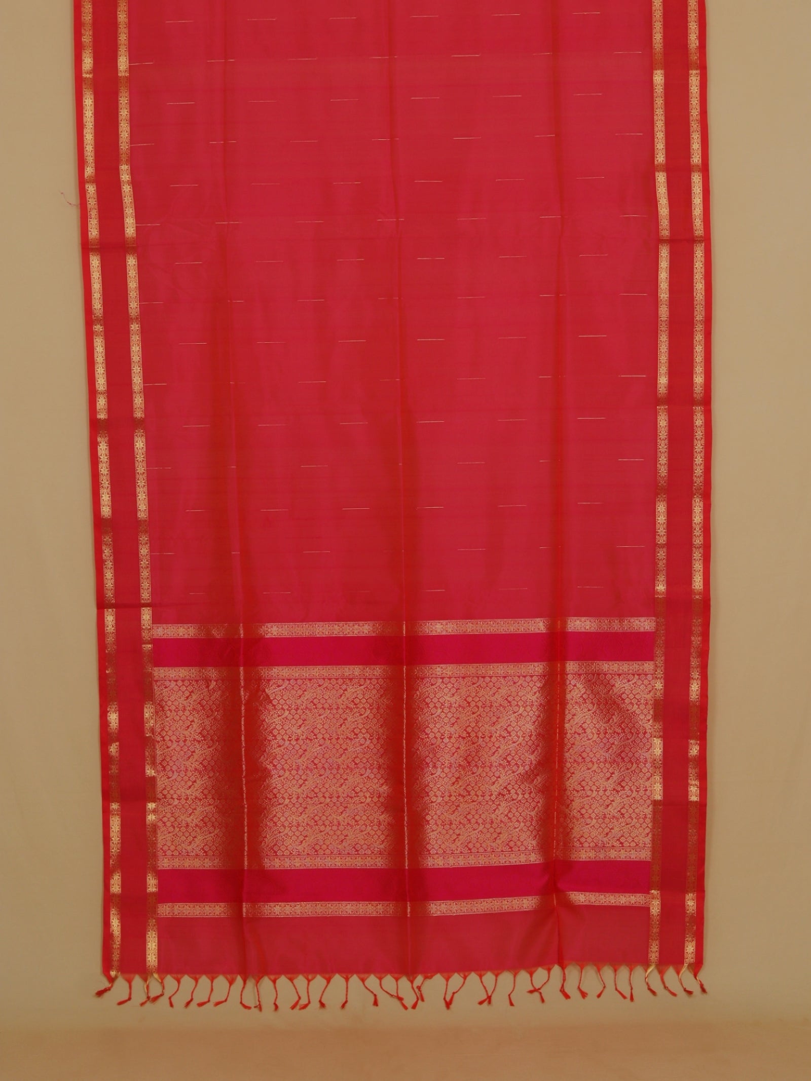 Rani Pink Peshwai Silk Saree
