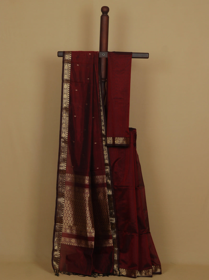 Wine maroon peshwai saree