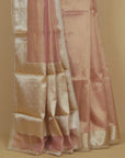Metallic pink organza