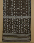 Black cotton jamdani saree