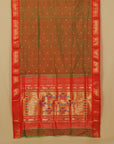 Anjeeri green silk paithani saree