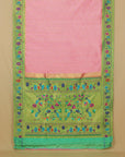 Pink fancy border paithani silk saree