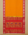 Mango yellow by rani temple silk paithani saree