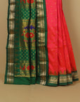 Rani by green temple paithani saree