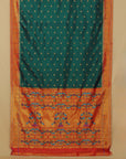Short Rama mania paithani saree