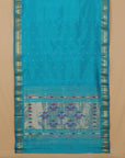 Sapphire rama silk paithani saree