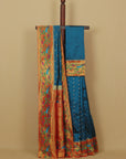Short Rama fancy border paithani saree