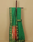 Green silk paithani saree