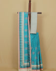 Rama blended silk saree