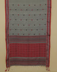 Grey assam cotton saree