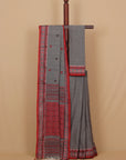 Grey assam cotton saree