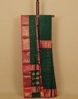 Green by rani pink chanderi saree