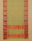 Sea green chanderi saree