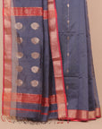 Grey premium maheshwari saree