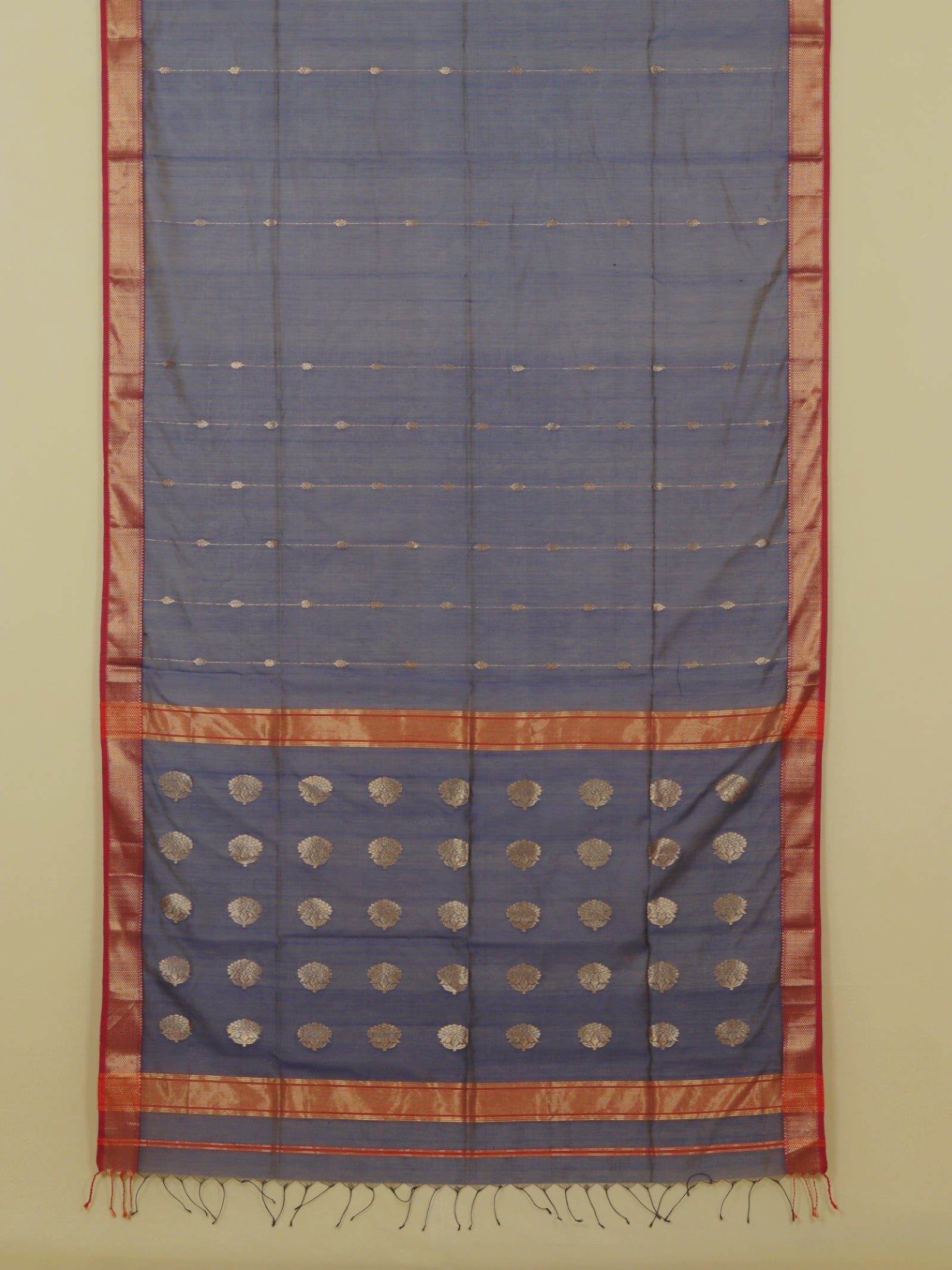 Navy blue premium maheshwari saree