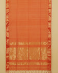 Rust zari checks premium maheshwari saree